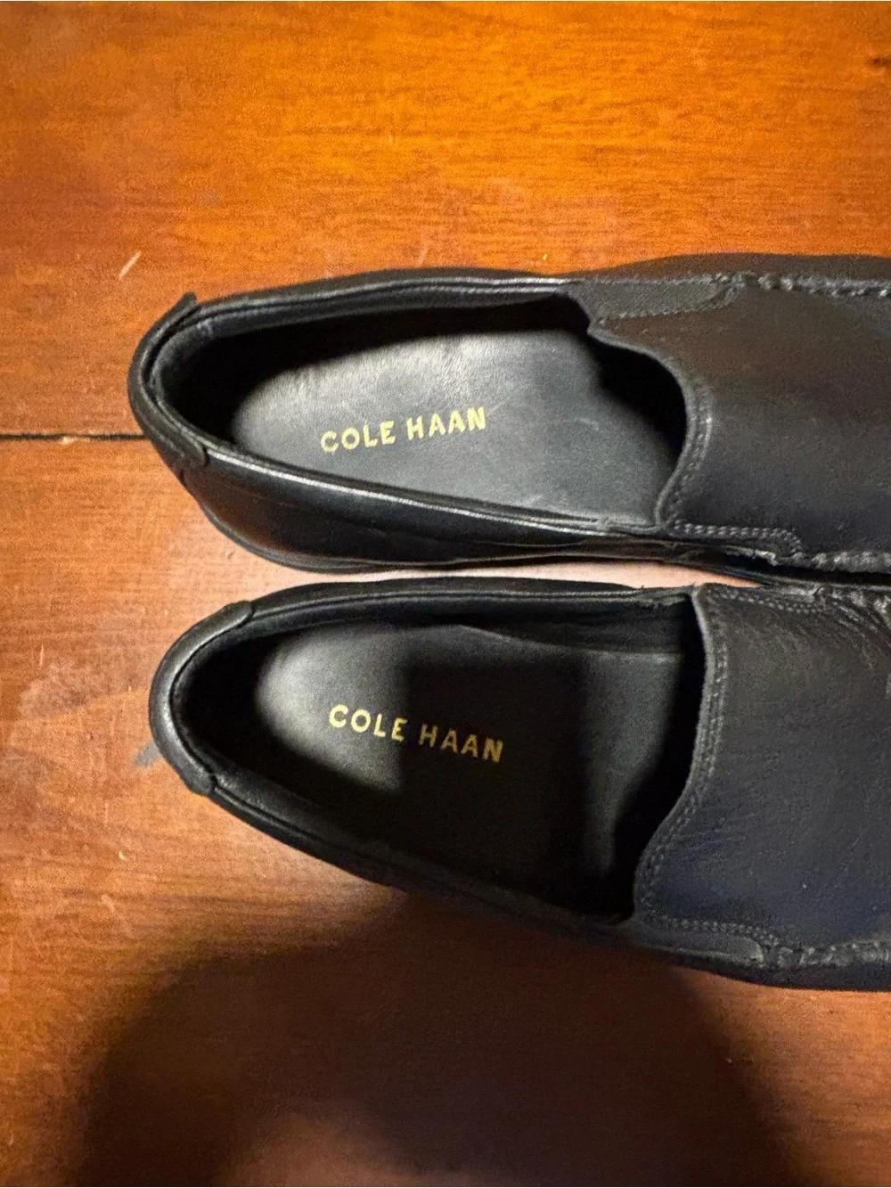Cole Haan Men’s Black Leather Venetian Driving Loafers Size 10M Style C2740FCK16